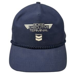 Boise Executive Terminal Chevron Slideback 5 Panel Cap Blue OS Rope Sportcap